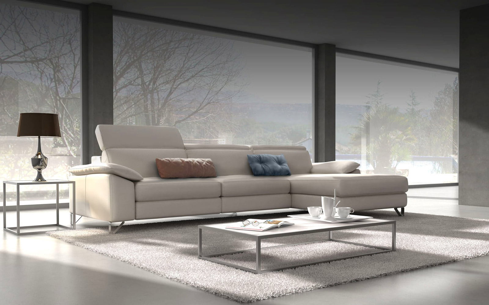 divano moderno angolare modello Odeon