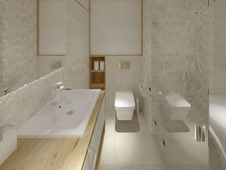 bagno moderno con doccia 49