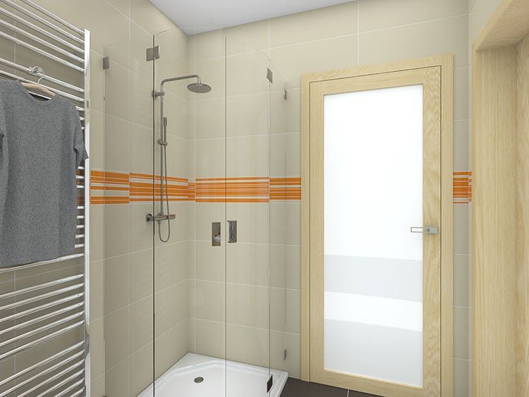 bagno moderno con doccia 16