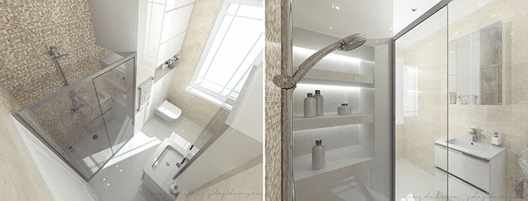 bagno moderno con doccia 32