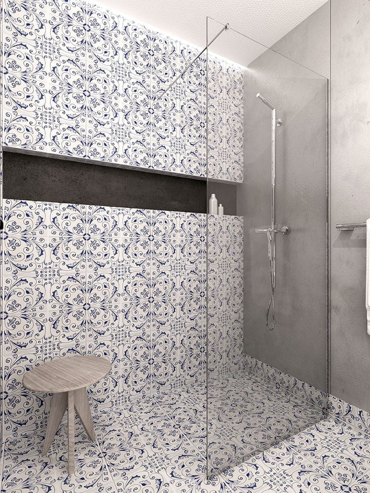 bagno moderno con doccia 42
